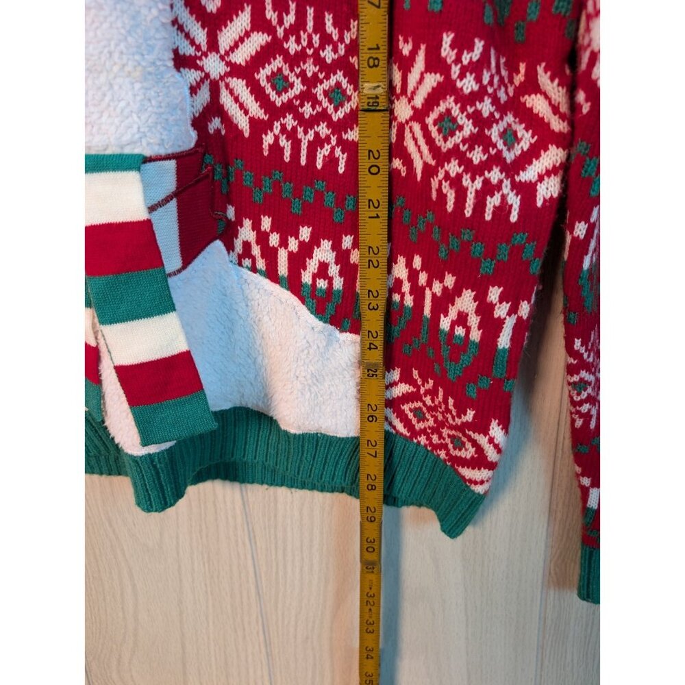 33 Degrees Llama Mutli-color Ugly Christmas Sweater Men's Size Medium Sunglasses - Picture 8 of 8